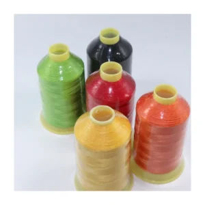 Durable High Tenacity Mercerized Dyed Texturized 100% Nylon Bonded Sewing Thread for Embroidery Crochet Hand Knitting Furniture