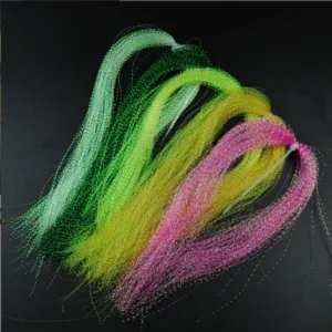 Dyed Spiral Bright Plastics Thread for Fly Tying Fishing Bait Hook Binding Materials