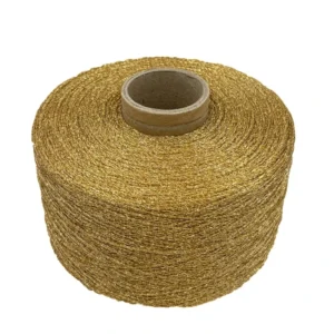 Eco Friendly Recycled High Tenacity 35% Metallic 65% Polyester Knitting Thread Fancy Yarn for Clothes Crochet Sewing
