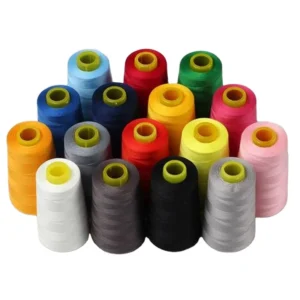 Eco friendly 2333Y 3500Y 100% Polyester Sewing Thread Dyed High Temperature Resistant Sewing Threads