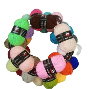 Factory 100 Acrylic Wool Spun Yarn Customized Color for Weaving Ring Soft Baby Milk Cotton Knitting Yarn