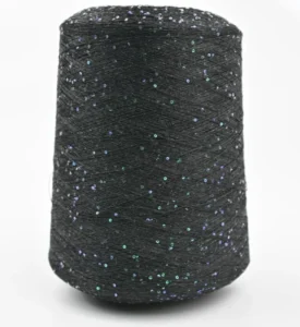 Factory 100% Cashmere Yarn+Lurex Sequin Bean 2/26NM Ready Made Custom Fancy Yarn for Luxury Glove
