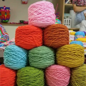 Factory 200g Roll Knitting Hand Crochet Acrylic Yarn 5mm Round Strand Baby Milk Cotton Ring Soft Fancy Tufting Yarn