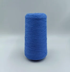Factory Direct 100% Wool Tpye Acrylic Yarn 7S Blue Recycled Machine Knitting Blended Yarns Acrylic Polyester High Bulk Yarn