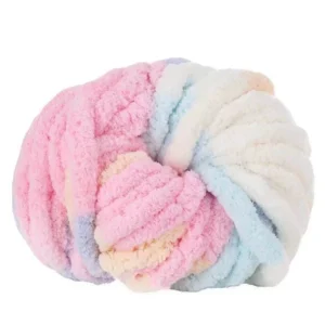 Factory Diy Stock Color 2CM Chunky Chenille Yarn Thick Chenille Yarn for Knitted Blanket