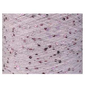Factory Fancy 100% Cotton Yarn with Dyed Sequins 2mm 3mm Sequins for Knitting