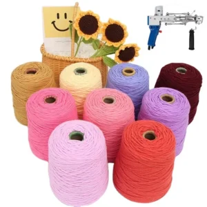Factory Free Samples Various Colors 8ply Wool Acrylic Yarn 8 strand Scarf Hat Knitting Embroidery Crochet Tufting Yarn