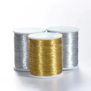 Factory Gold Silver Metallic Thread Yarn Small Cone 200M