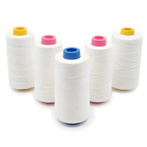 Factory Price 50s 3 Bleach White 100% Pure Long Staples Mercerized Cotton Sewing Thread for Kites
