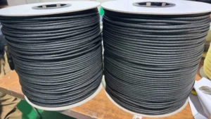 Factory Price Cut Resistant 4mm Black Red Aramid Kevlar Rope Thread