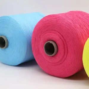 Factory Recycled Yarn 32S/2 Hemp Like 100% Polyester Fiber for Knitting Machine