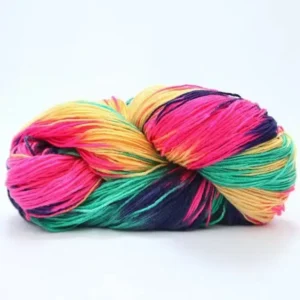 Factory Space Dyed Acrylic Fancy Yarn 4ply Yarn for Women Hand Knitting