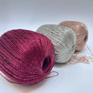 Fancy Acrylic Metallic Lurex Yarn Polyester Blended Yarn for Knitting and Weaving