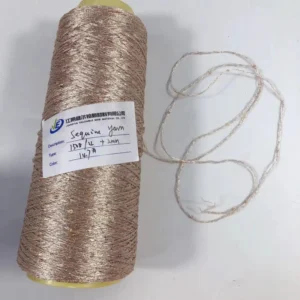 Fancy Beads Yarn 100% Polyester Sequin Yarn for Handmade Fancy Knitting Yarn