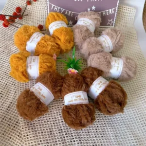 Fancy Chunky Crochet 100% Polyester Soft Fur Yarn for Knitting