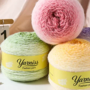 Fancy Dance Song Length Gradient Woolen Yarn Ball for Crochet Scarves Towels Shawls and Other Manufacturers Straight