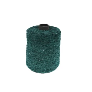 Fancy Knitting Yarn 100% Polyester Chenille Yarn With Metallic and 1.4MM Silver Sequin Yarn