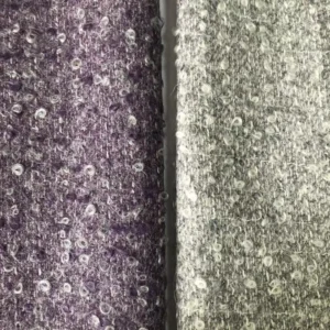 Fancy Single Side 72% Wool 22% Mohair 6% Polyester 480g/m Wool Women’s Skirt Jacket Fabric