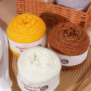 Fancy Yarn 100% Acrylic Soft Spun with Lurex Shiny for Christmas Crochet DIY