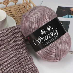 Fancy Yarn 100g Thread Bight Silk Yarn Acrylic Polyester Nylon Yarn for Hand Knitting Sweater Cardigans