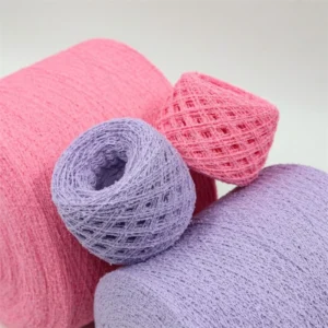 Fancy Yarn 90% Cotton 10% Nylon with Bamboo Knot Design for Hand Knitting