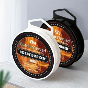 Fireline 50 Yard Spool 4 Strands Braided Black White Fire Beading Thread for Jewelry Bracelets Making and Bead Weaving