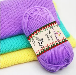 For Acrylic Dyed Anti static Milk Cotton Yarn Multiple Colors 5ply for Crochet Knitting Weaving & Sewing