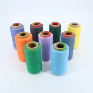 For Cotton Blended Melange Yarn High Tenacity Eco Friendly Recyclable Polyester Cotton for Knitting Sock Mop Glove Towel