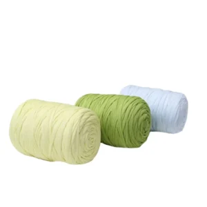 For Fancy Yarn 400g High Strength Dyed Pattern Eco Friendly 100% Polyester Filament for T shirt Bag Hat Hand Knitting Crochet