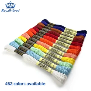 Full Range 500Colors 100% Cotton Hand Embroidery Floss Cross Stitch Threads Eco friendly High Temperature Resistant Sewing Hand