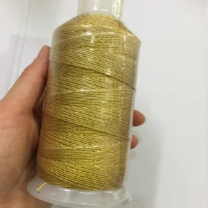 Gold Metallic Embroidery Thread Polyester String Gold Thread for Jewelry Making