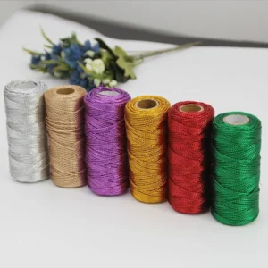 Gold Silver Cord 1.5mm*100m Cord Thread String Rope Bead Wires for DIY Handmade Braided Jewelry Making High Quality Pretty Color