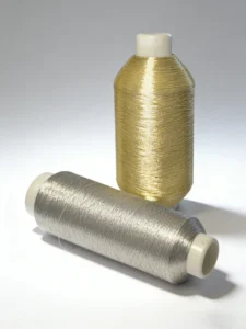 Gold Silver Metallic Mercerized Filament Sewing Thread for Luxury Clothing Home Textile Embroidery High Tenacity Eco Friendly