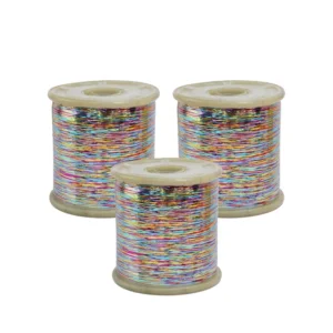 Gold Silver Red Copper Colorful 100% Polyester Lurex Yarn M-Type Metallic Yarn