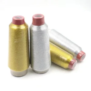 Gold and Silver Metallic Machine Embroidery Threads 150D Metallic Yarn