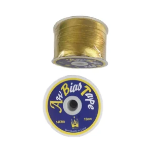 Golden Silver Color Metallic Ribbon Laces Cords Polyester Yarn Ribbon pp Webbing Tape