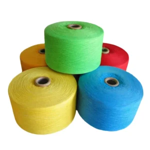 Good Strength Weaving Knitting Yarn 50% Cotton 50% Polyester Blended Open End Recycled Cotton Staple Spun Carded Yarn