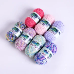 Gradient Butterfly Ribbon Yarn Blended Matching Yarn for Hand Knitting DIY Scarf Hat Bag