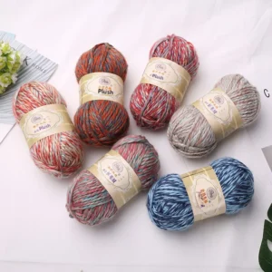 Gradient-dyed Acrylic Yarn Ball Medium-thick Thread Handmade Hand Knitting DIY Knitting Crochet Slippers Cushions Dolls Baby