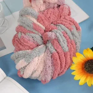 HENGYI Baby’s 20mm Vegan Bulky Chunky Jumbo Chenille Yarn 100% Polyester for Knitting Crochet Blankets
