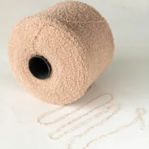 Half Velvet Fancy Knitted Woven Towel Raw Material Standard Twist White Embryo Yarn