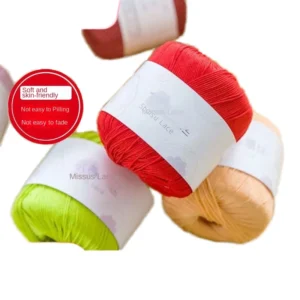 Hand-Woven Crochet Cotton Thread Ball 100% Cotton Yarn From Manufacturers Suited for Lace and Wool Crafts