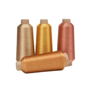 Handcraft Polyester Ribbon Gold Silver Embroidery Metallic Yarn Lurex Thread