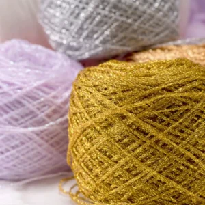 Handmade DIY Metallic Cotton Knitting Crochet Violent Bear Magic Hollow Yarn Crystal Silk Cotton Pure Silk Doll Special Thread