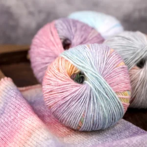 Handmade Gradient Color Eco Friendly Recycled Yarn Antibacterial Sewing Weaving and Knitting Yarn