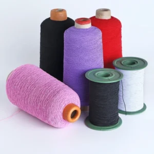 High Elastic 0.5mm 100% Polyester Eco Friendly High Tenacity Colorful Sewing Thread for Ruffled Garment