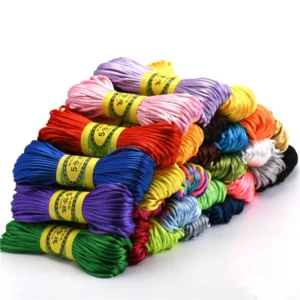 High Quality 20m Chinese Knot Line Cord Silk Thread DIY String Necklace Bracelets 2.5mm Nylon Cord in Stock