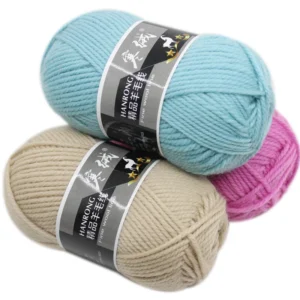 High Quality Fancy Various Color Worsted 100g 3ply Yak Wool Yarn for Crochet Hand Knitting Yarns