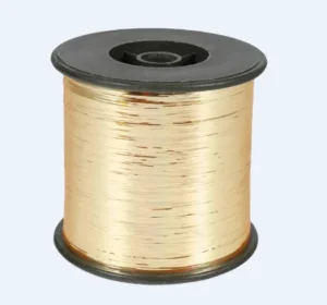 High Quality M Type Lurex Metallic Yarn Shinning Fluorescent GOLD China High Tenacity for Weaving Embroidery & Knitting