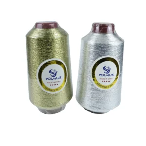 High Quality MX Type Pure Gold Polyester Metallic Yarn Thread for Weaving